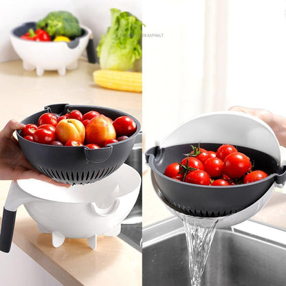 9-in-1 Drain Basket for Kitchen Washing and Storage