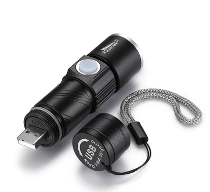 LED Tactical Spotlight Flashlight for Outdoor Camping
