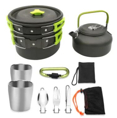 Outdoor Camping Cookware Set portable