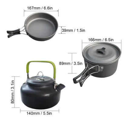 Outdoor Camping Cookware Set portable